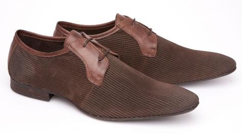 Delicious Junction Mod Corded Suede Gibson Shoe Brown  Preview